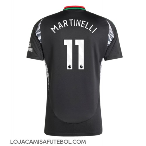 Camisa de Futebol Arsenal Gabriel Martinelli #11 Equipamento Secundário 2024-25 Manga Curta